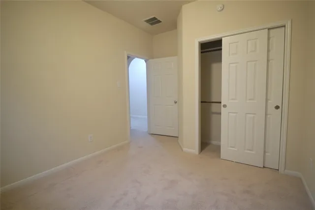 a view of a room with closet