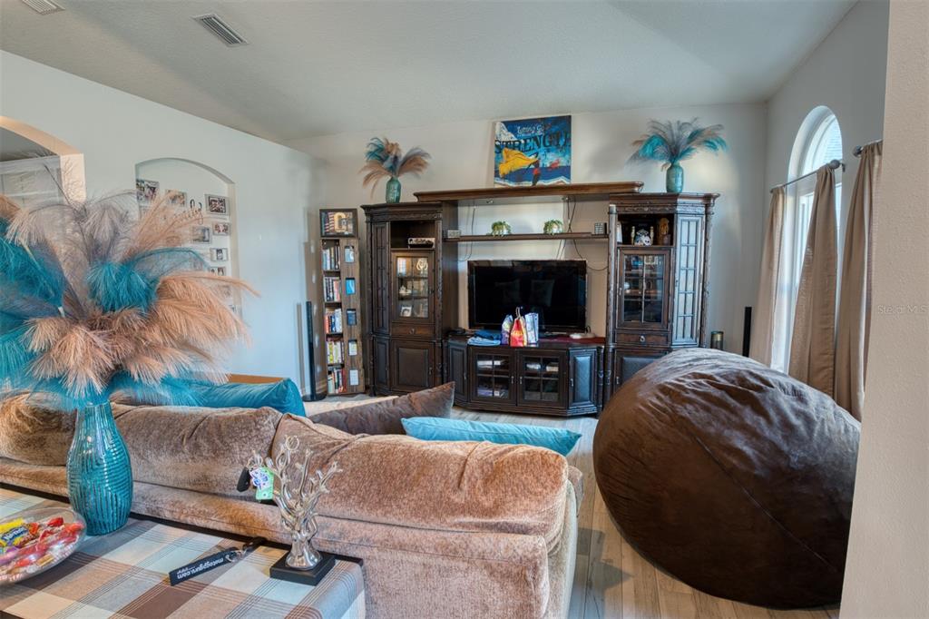 4303 Orange Ridge Court Valrico, FL 33596 - Photo 5 of 40 a living room with furniture and a fireplace