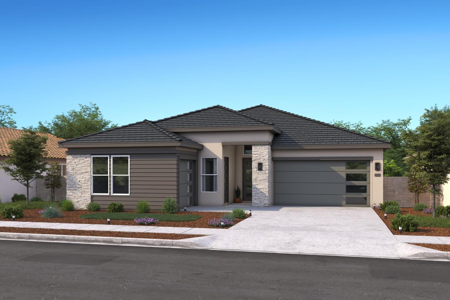 Belfast ESP plan rendering, Contemporary exterior.