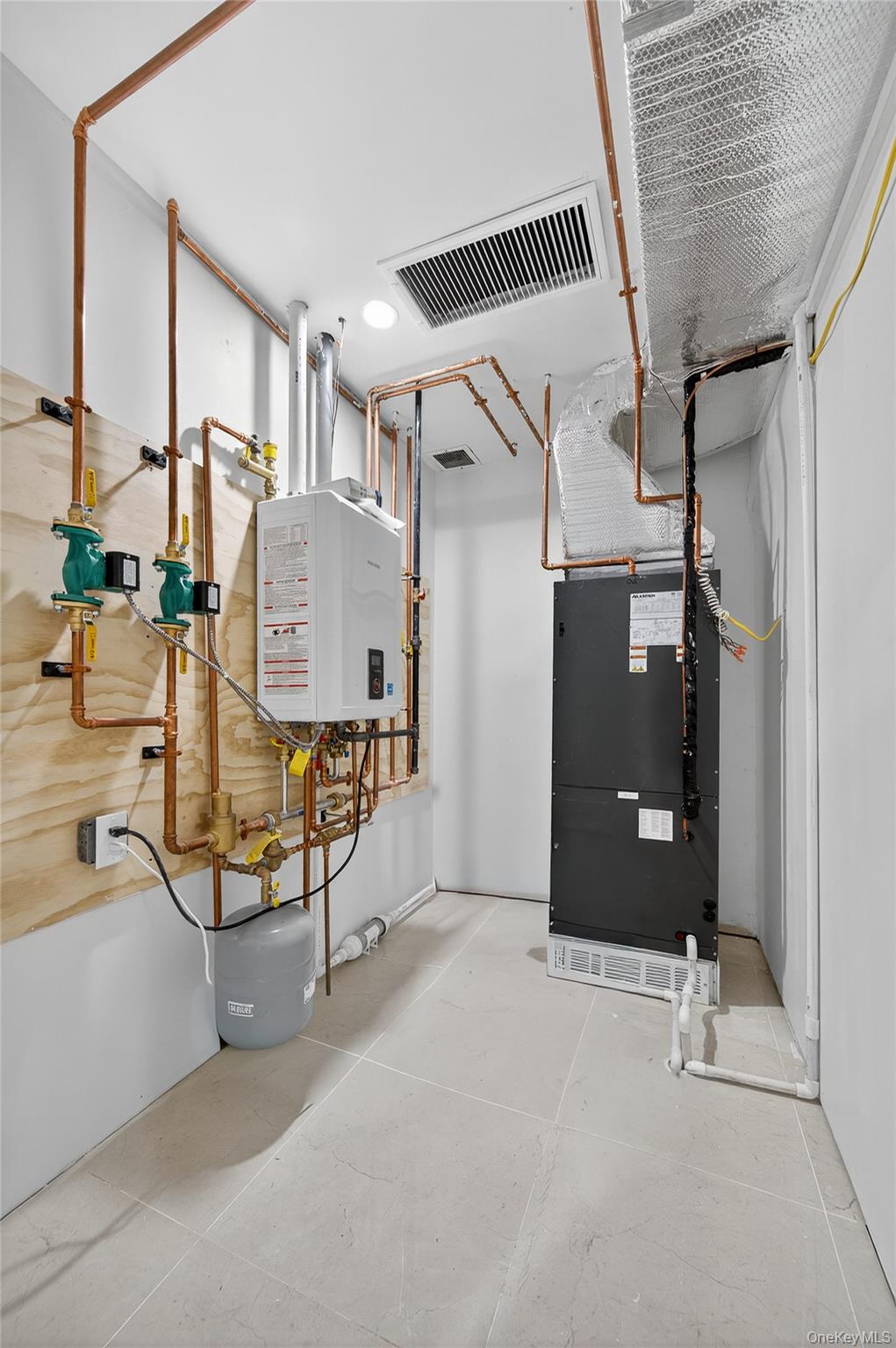 80 Clapham Avenue Manhasset, NY 11030 - Photo 29 of 31 Utility room featuring tankless water heater and heating unit