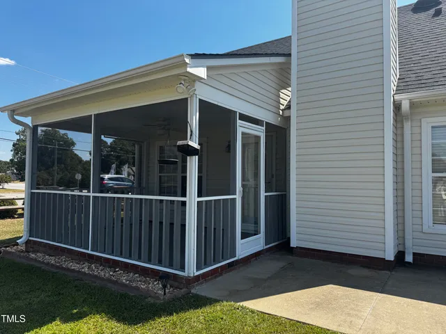 a view of a house with a garden