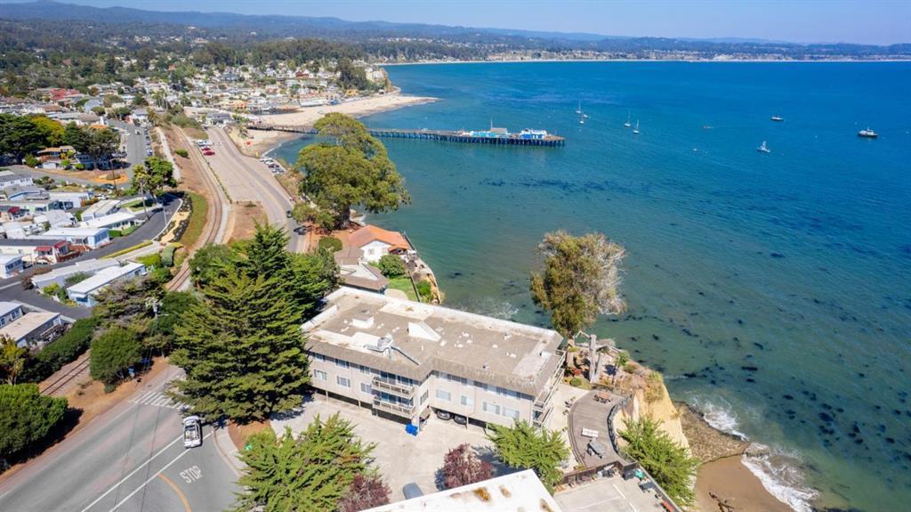 4820 Opal Cliff Drive, Unit 102 Capitola, CA 95010 - Photo 34 of 38 a view of a lake in middle of the town
