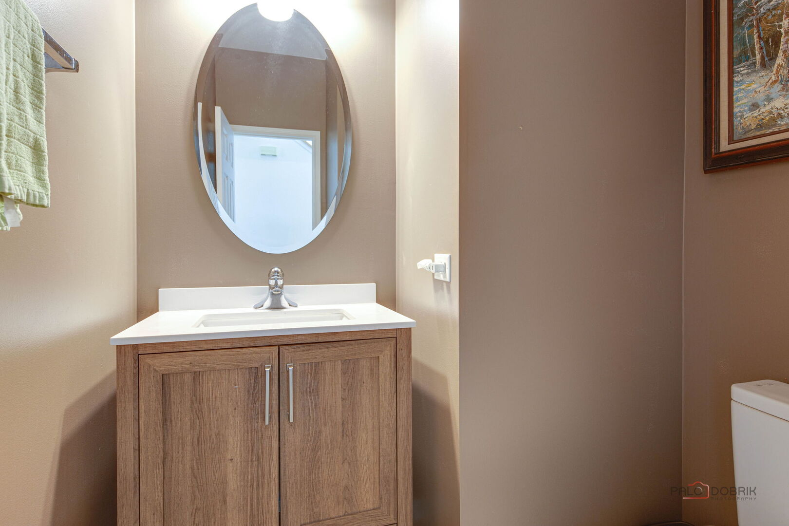 2227 Trailside Lane Wauconda, IL 60084 - Photo 22 of 37 a bathroom with a sink and a mirror