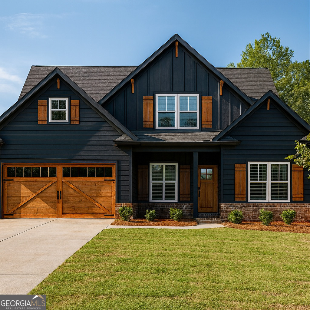 a front view of a house with swimming pool
