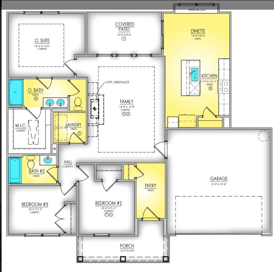 892 Birch Gdn Drive Longs, SC 29568 - Photo 15 of 15 View of room layout
