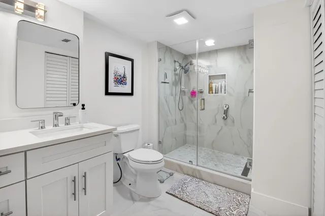 a view of a lake with a big yard