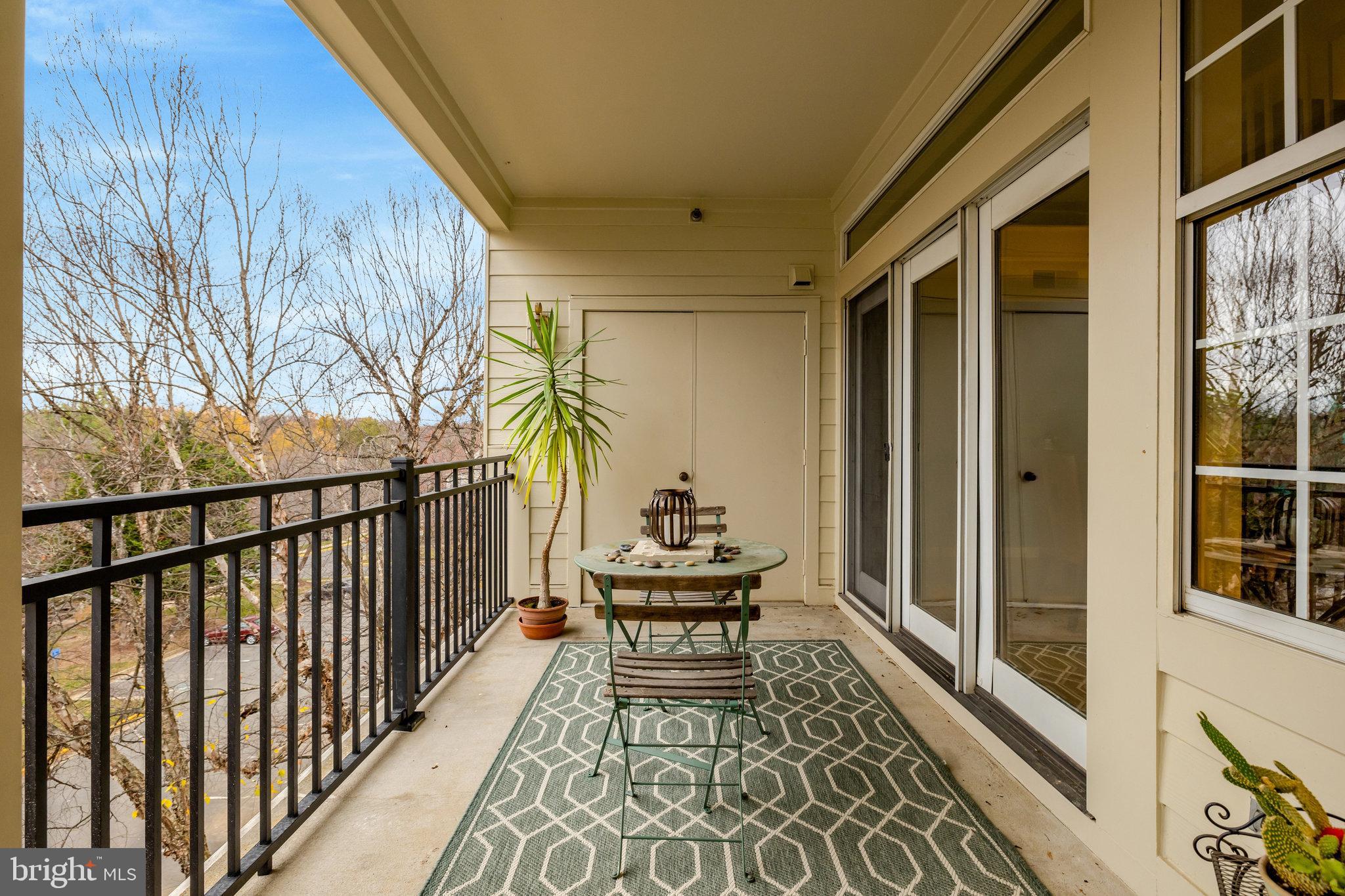1334 Garden Wall Circle, Unit E Reston, VA 20194 - Photo 17 of 51 Very large balcony with scenic views.