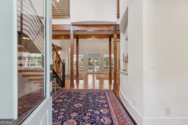 a kitchen with stainless steel appliances granite countertop a stove and a microwave