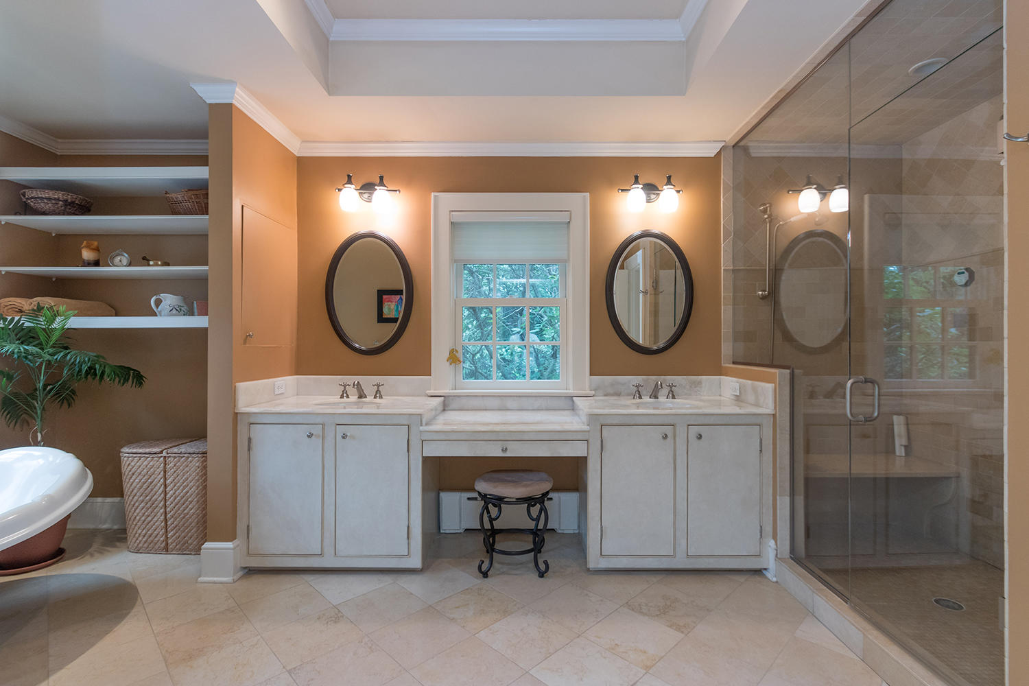8 Abbey Road Darien, CT 06820 - Photo 23 of 39 a bathroom with a toilet a sink and a mirror