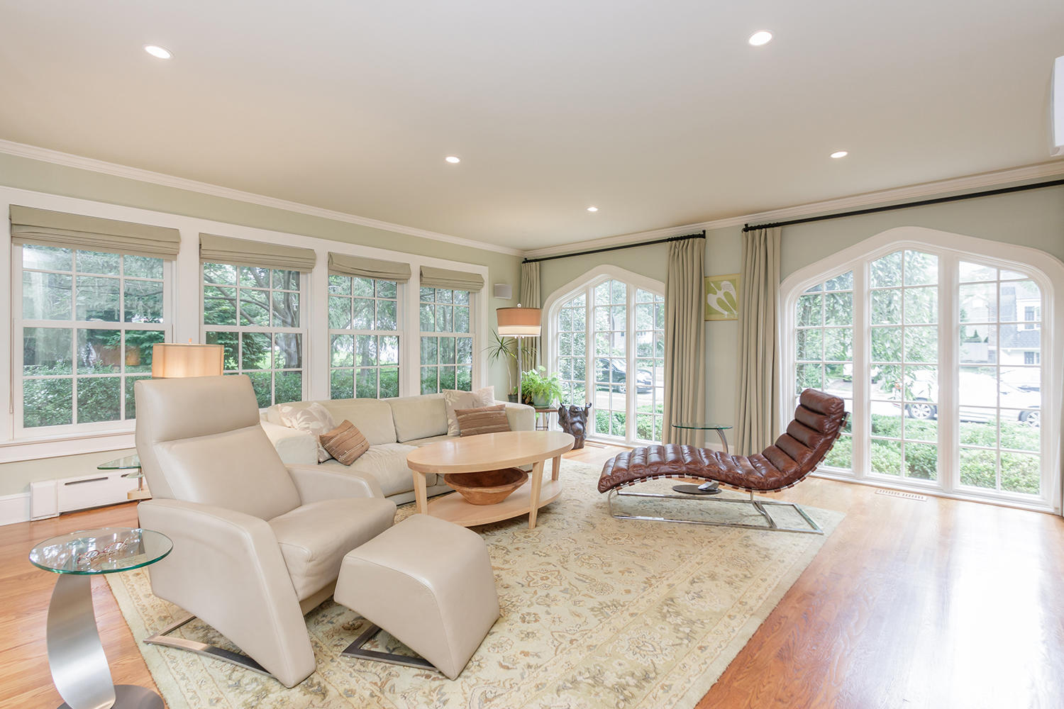 8 Abbey Road Darien, CT 06820 - Photo 7 of 39 a living room with furniture and large windows