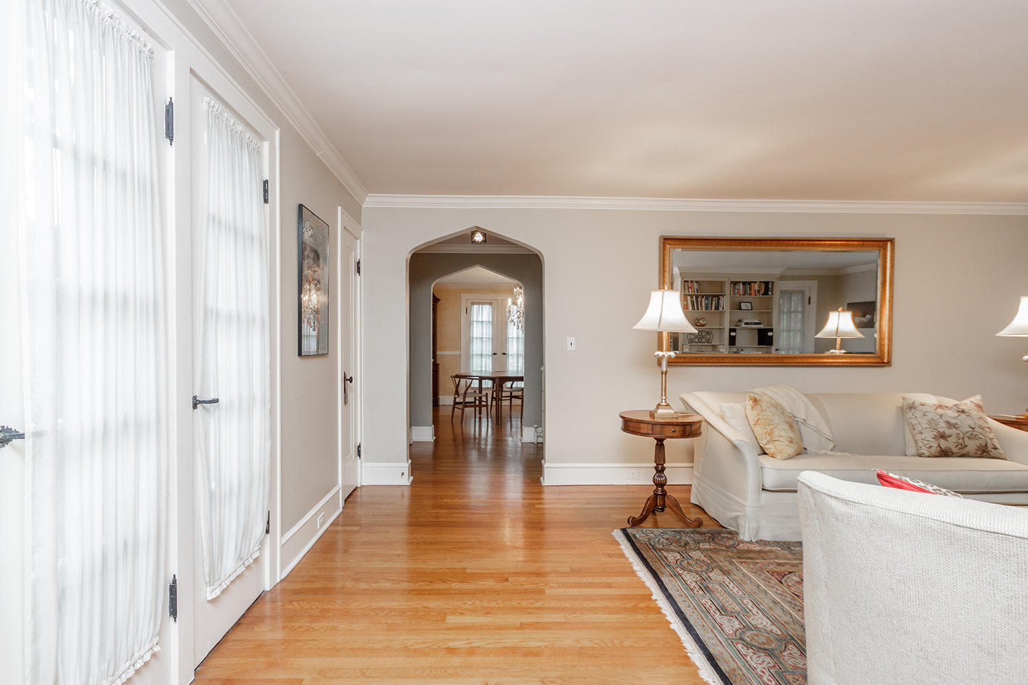 8 Abbey Road Darien, CT 06820 - Photo 8 of 39 a living room with furniture and a wooden floor