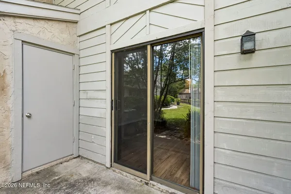 a view of front door