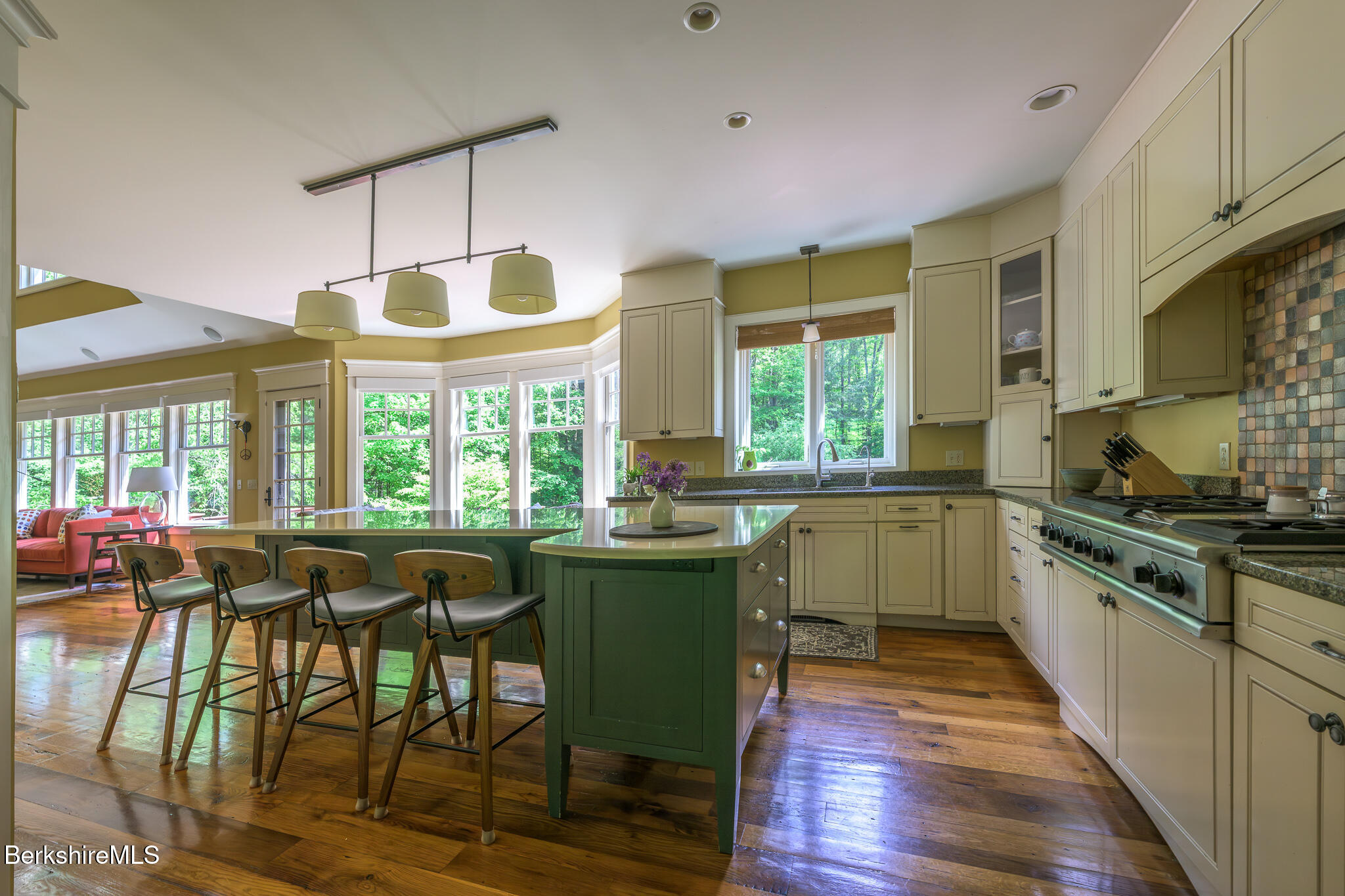 430 Lenox Road Richmond, MA 01254 - Photo 13 of 66 a kitchen with sink table and chairs