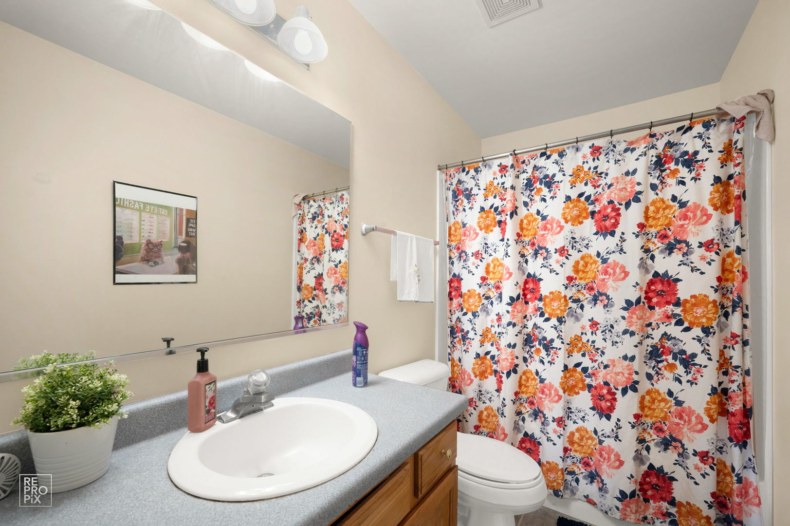 1827 Golden Gate Lane Naperville, IL 60563 - Photo 11 of 13 a bathroom with a sink toilet and mirror