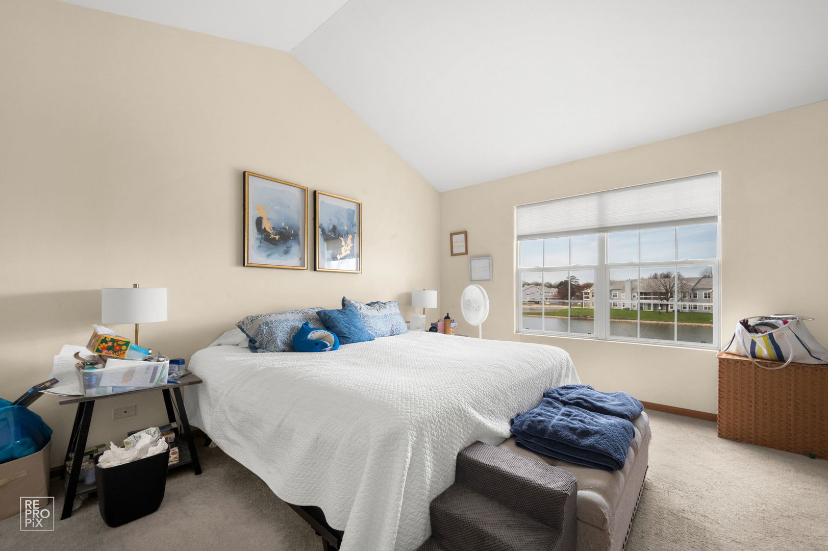 1827 Golden Gate Lane Naperville, IL 60563 - Photo 7 of 13 a bedroom with a bed and glass window