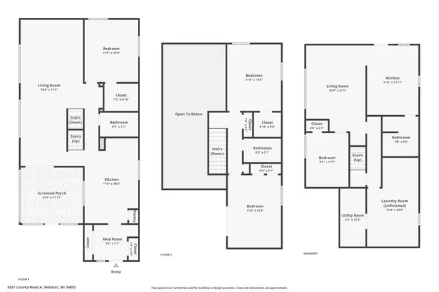 $348,500 | 5267 County Road A, Webster, WI 54893