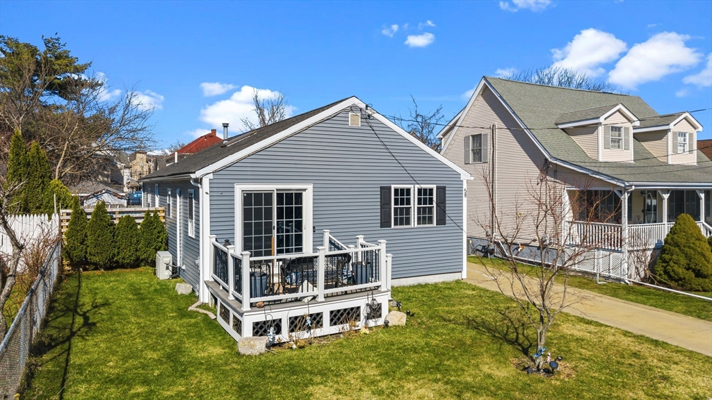 58 Bowler Street Fall River, MA 02723 - Photo 26 of 32 a view of a house with backyard and balcony