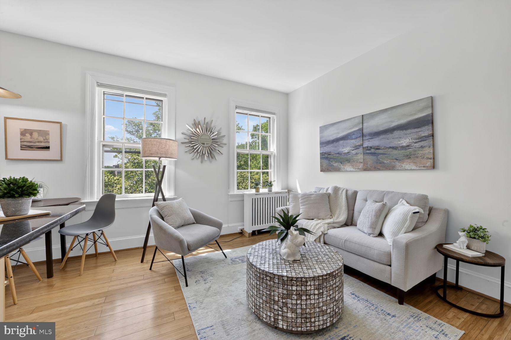 2707 Adams Mill Road Northwest, Unit 400 Washington, DC 20009 - Photo 4 of 21 Bright and airy living space awaits.