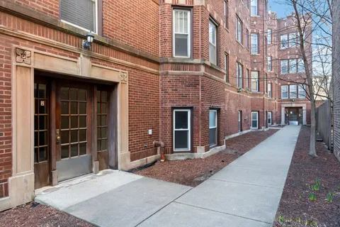 a front view of a building with a entryway