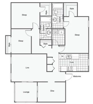 $1,647 | 1805 Roswell Road, Unit 27C, Marietta, GA 30062