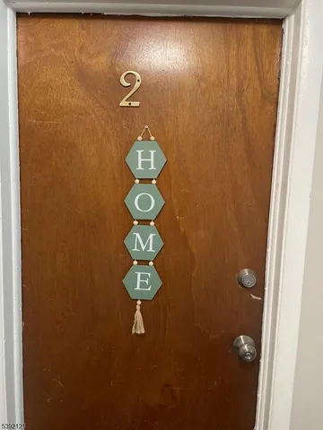 a close view of door lock