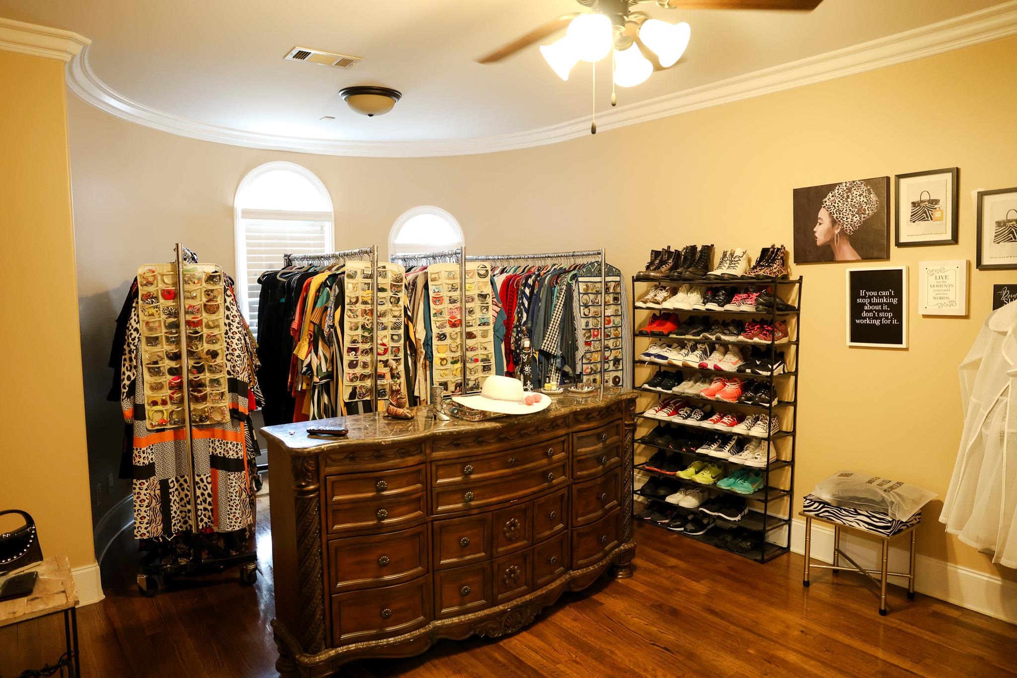 649 Ridge Springs Road Collierville, TN 38017 - Photo 23 of 35 Spacious closet featuring dark wood-style flooring and a ceiling fan