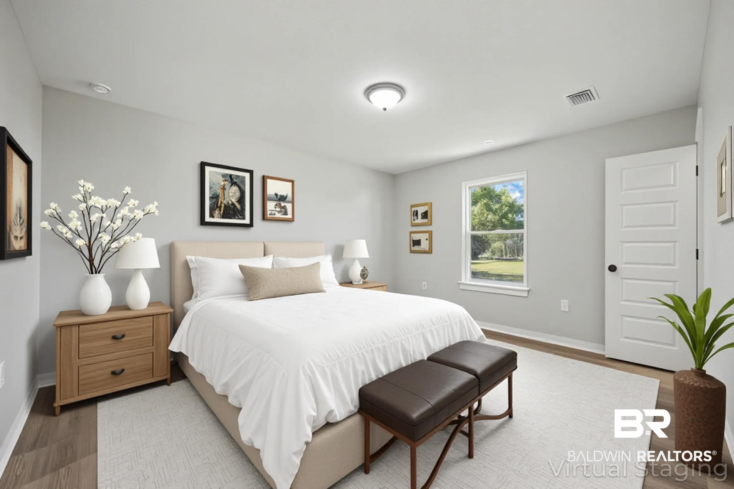 76 Fincher Lane Loxley, AL 36551 - Photo 17 of 33 Bedroom with baseboards and light wood finished floors