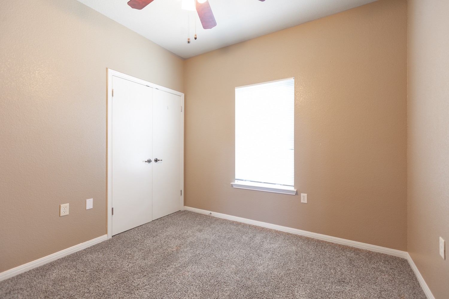 2326 Webberville Road, Unit B Austin, TX 78702 - Photo 10 of 15 Room featuring neutral-toned walls, textured carpet flooring, and white trim