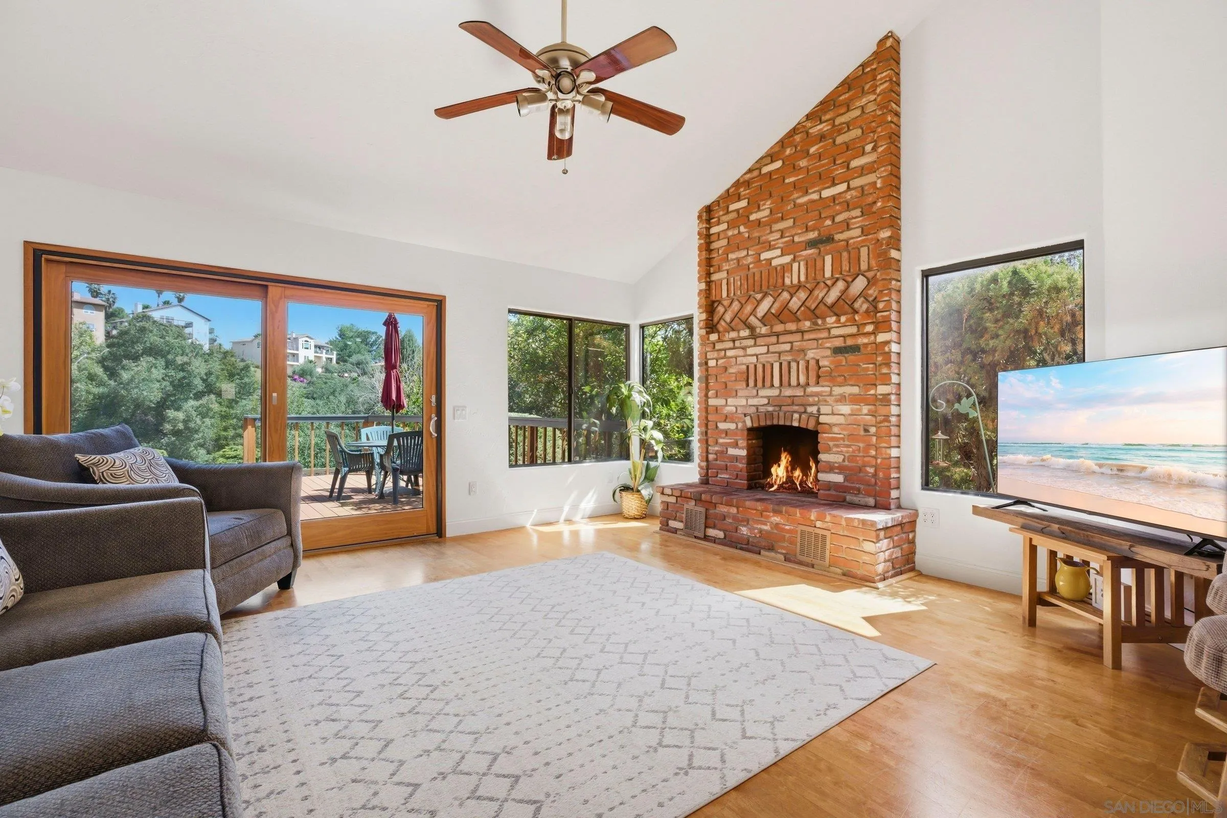 15927 Litten Way Ramona, CA 92065 - Photo 2 of 33 a living room with furniture and a fireplace