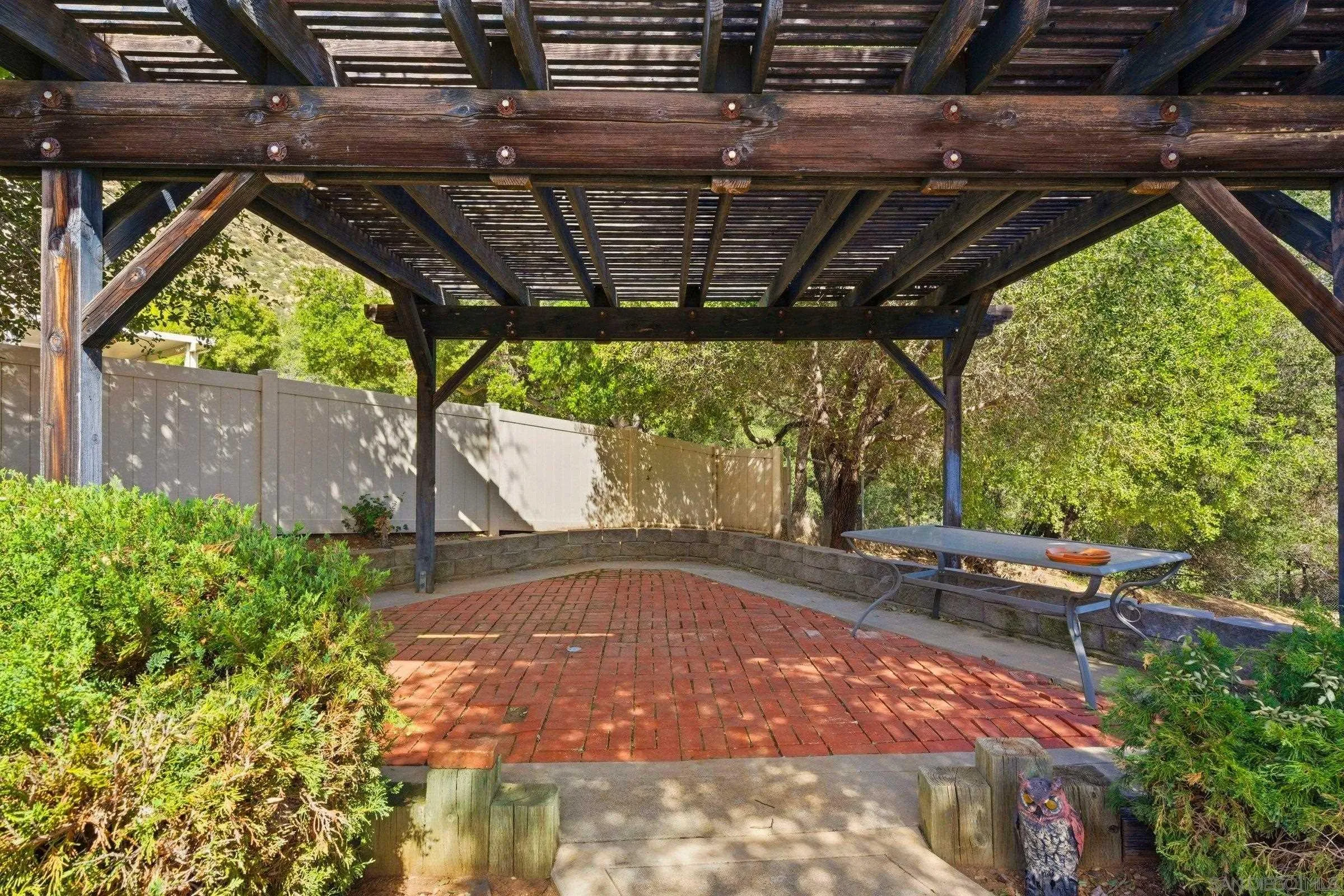 15927 Litten Way Ramona, CA 92065 - Photo 25 of 33 a view of yard with table and chairs under an umbrella