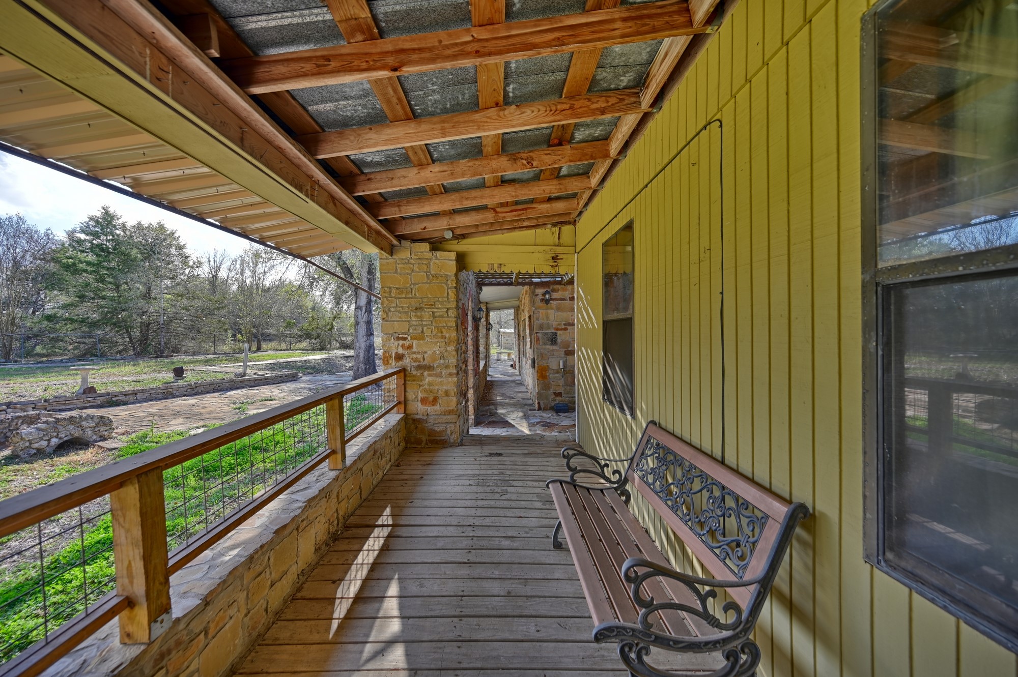 2514 Finke Road Round Top, TX 78954 - Photo 5 of 50 Exterior House Front Porch View B