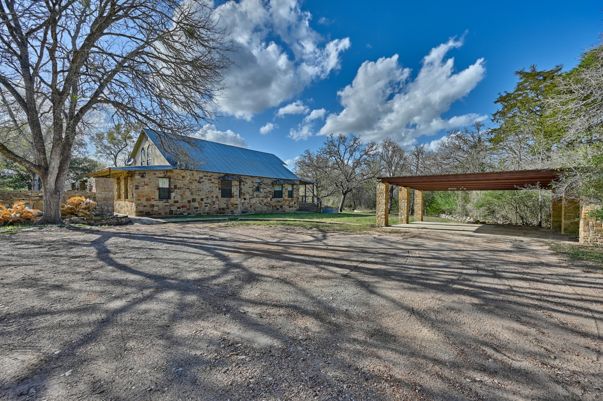 2514 Finke Road Round Top, TX 78954 - Photo 9 of 50 Exterior House Front Far Right