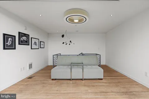 a view of a terrace with seating area