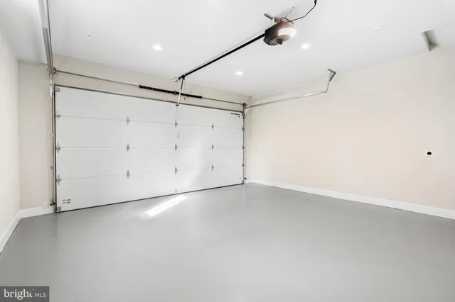 an empty room with an entryway
