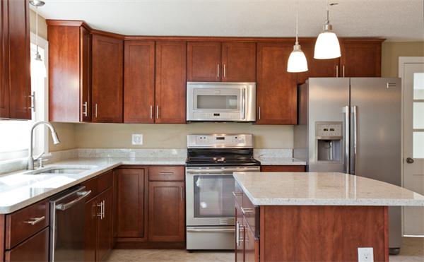 140 Druid Hill Road Springfield, MA 01129 - Photo 7 of 23 a kitchen with stainless steel appliances granite countertop a sink a stove a refrigerator and island