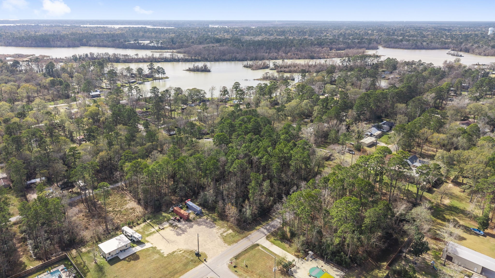 344 Magnolia Point Drive Huffman, TX 77336 - Photo 4 of 17 a view of lake with mountain