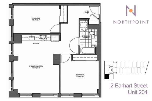 2 Earhart Street, Unit 204 Cambridge, MA 02141 - Photo 7 of 11 a picture of a bench