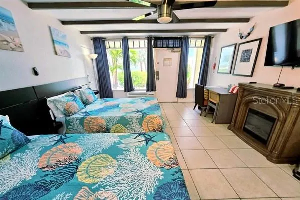 a view of a tennis court