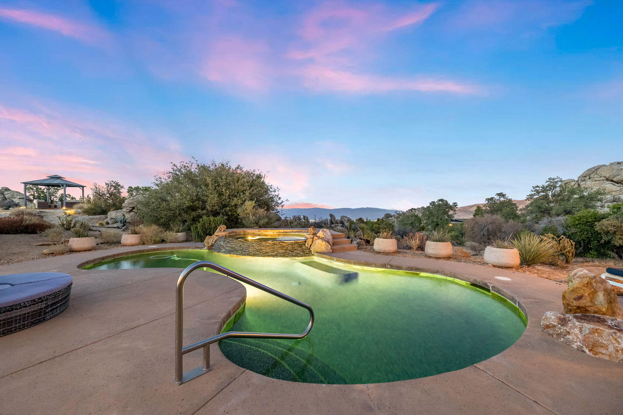 60150 Santa Rosa Road Mountain Center, CA 92561 - Photo 46 of 62 a view of a swimming pool with a yard