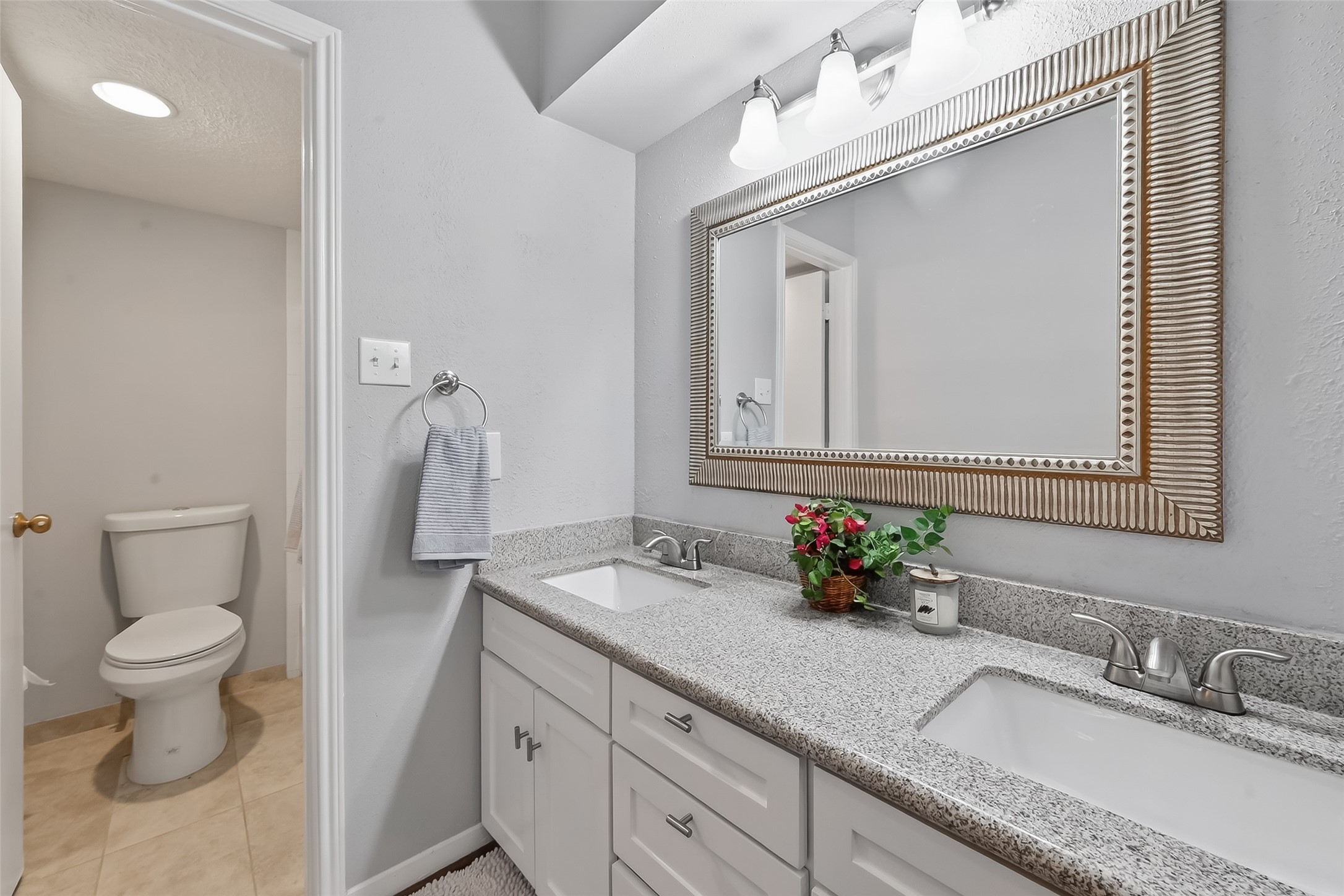 2100 Tanglewilde Street, Unit 740 Houston, TX 77063 - Photo 24 of 40 Ensuite bath with double sinks and separate tub/shower room