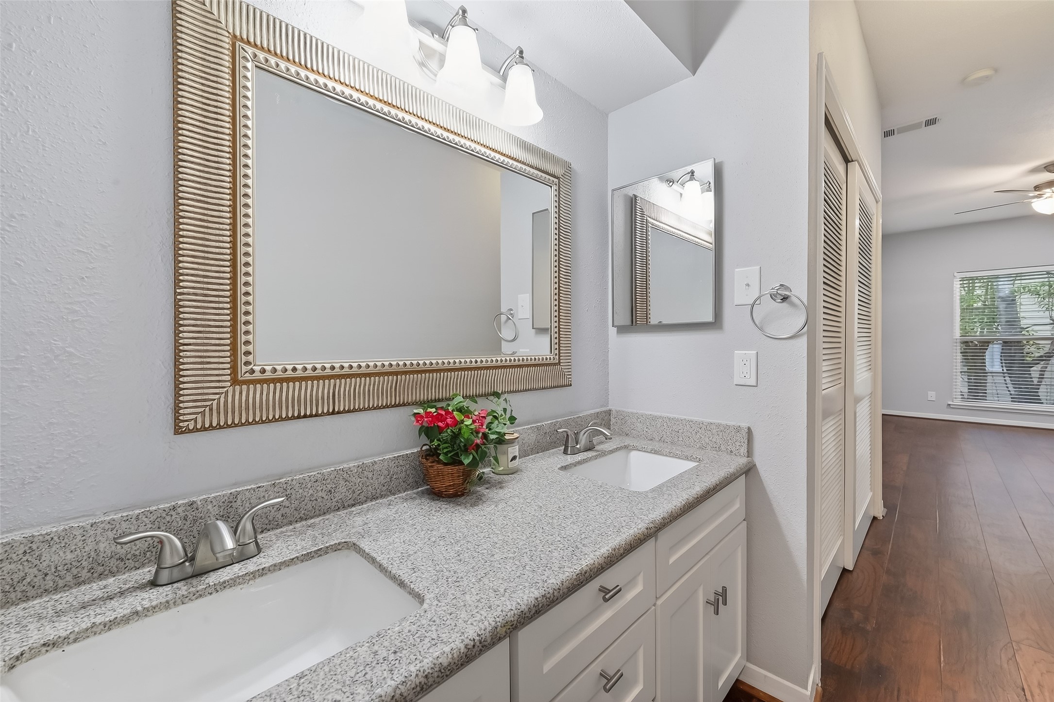 2100 Tanglewilde Street, Unit 740 Houston, TX 77063 - Photo 25 of 40 Bath cabinets freshly painted. Has medicine cabinet and closet with louvered doors
