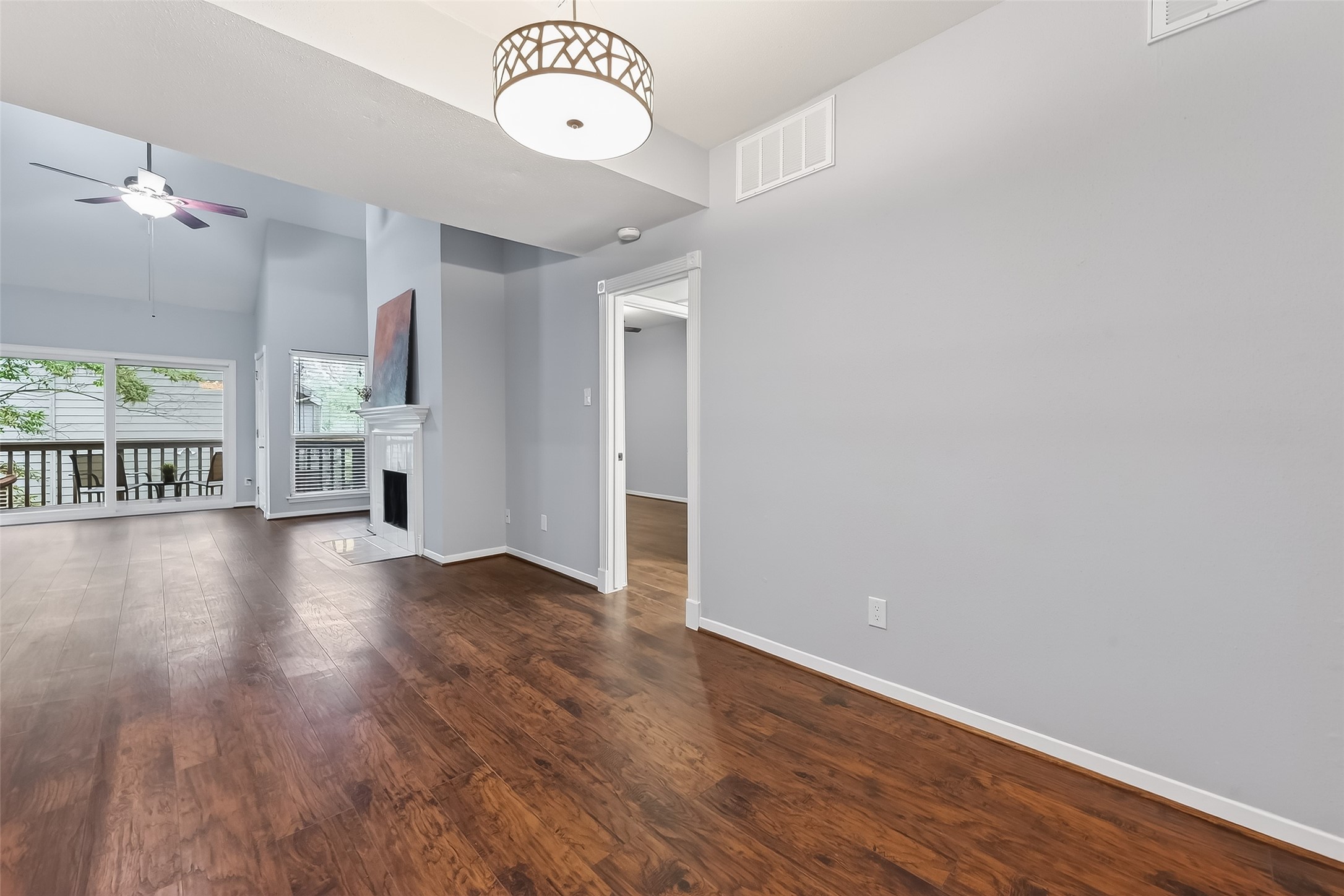 2100 Tanglewilde Street, Unit 740 Houston, TX 77063 - Photo 9 of 40 Freshly painted rooms with ceiling fans