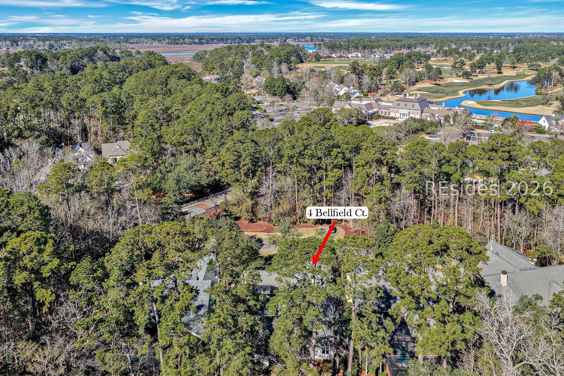 4 Bellfield Court Bluffton, SC 29909 - Photo 57 of 74 Aerial View