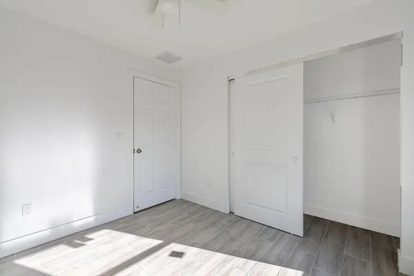 a view of an empty room