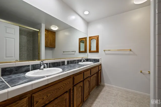 a view of a garden with swimming pool