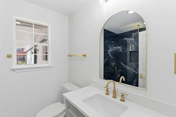 a close view of water heater room