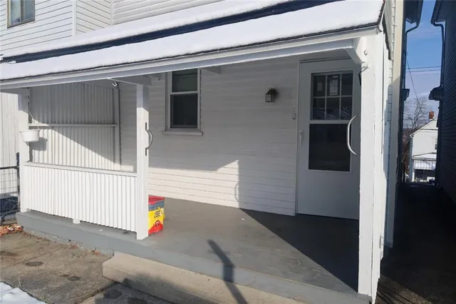 a view of a door of the house