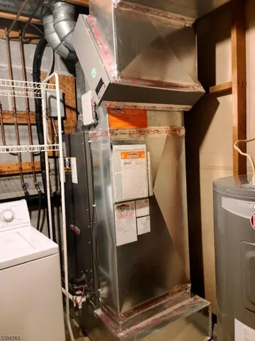 a view of a windows and a small white door