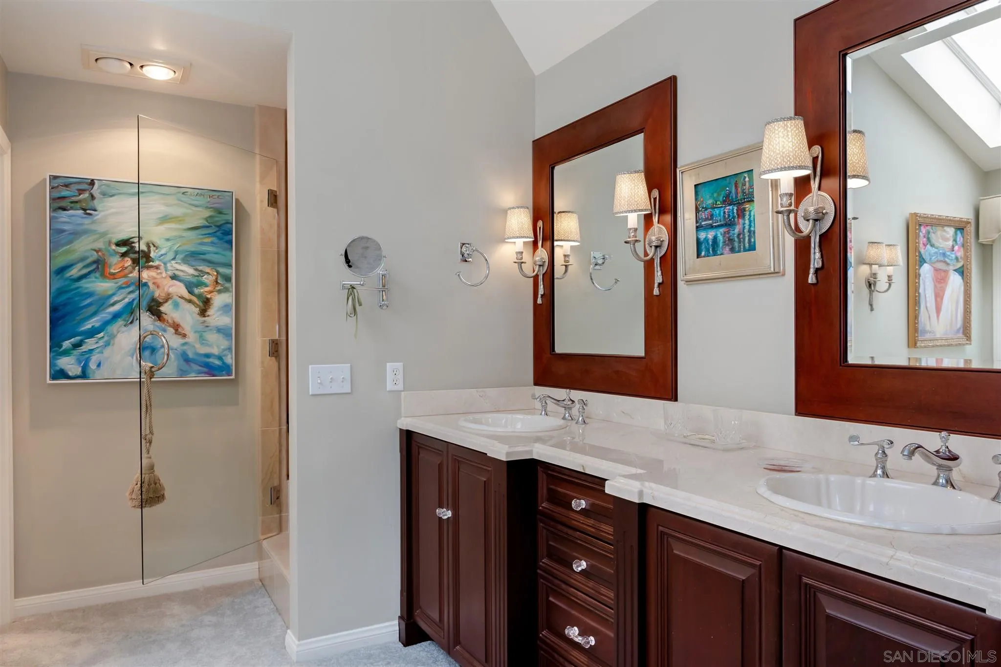 12 Buccaneer Way Coronado, CA 92118 - Photo 22 of 34 a bathroom with a double vanity sink mirror and double