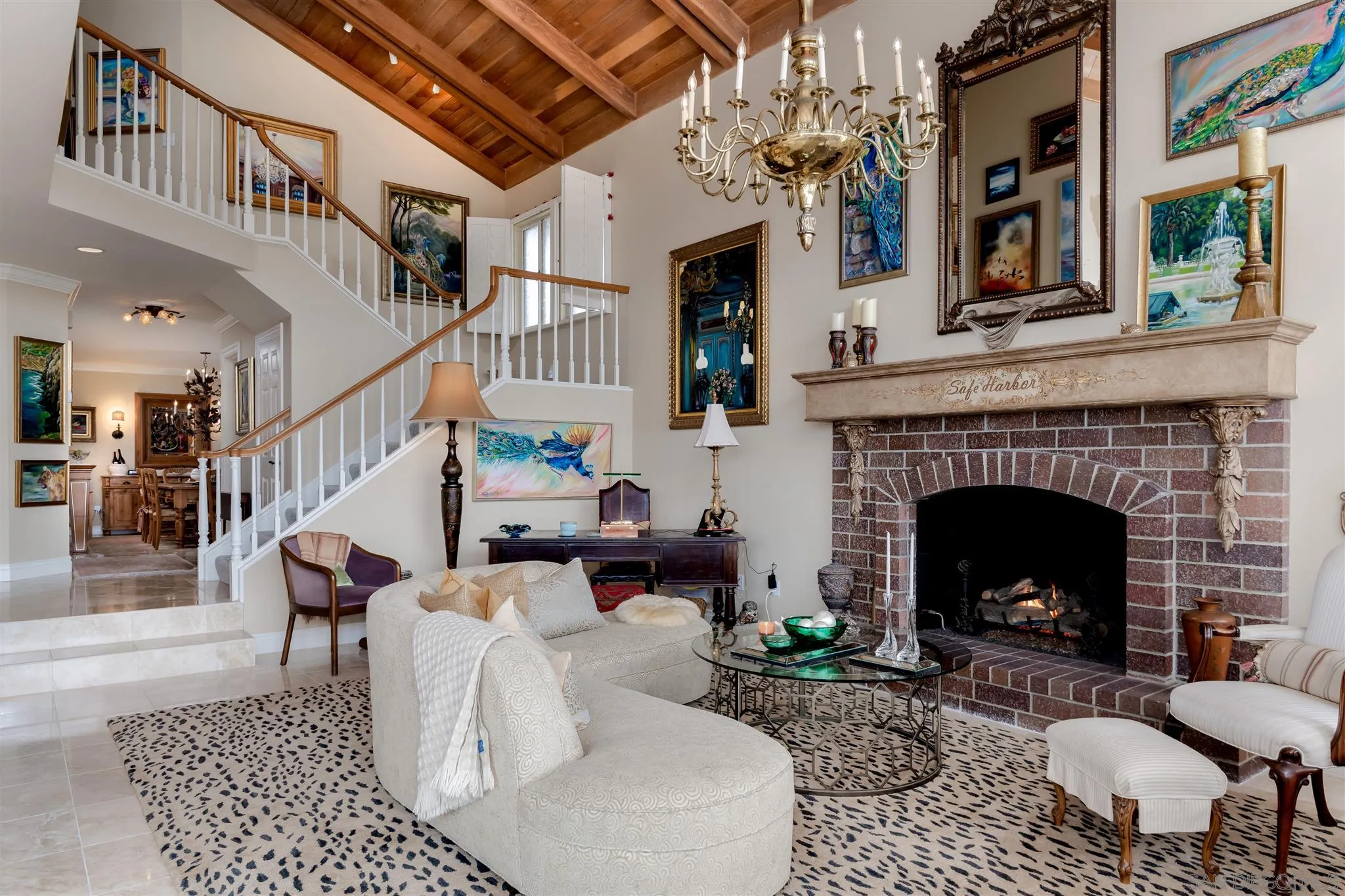 12 Buccaneer Way Coronado, CA 92118 - Photo 9 of 34 a living room with furniture and a fireplace